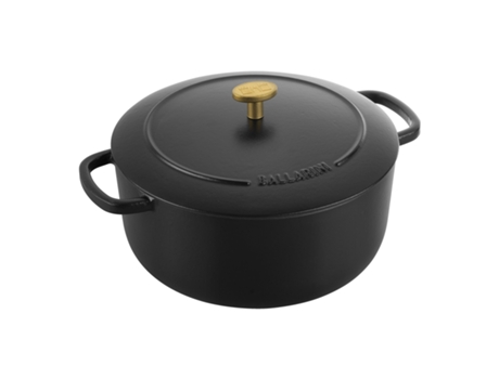 Bellamonte Cocotte 24 cm, redondo, Negro, Hierro fundido BALLARINI