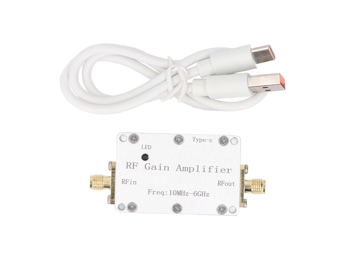 Amplificador De Ganancia Rf 10mhz-6ghz 10db De Bajo Ruido Profesional