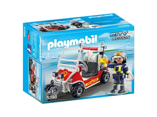 PLAYMOBIL City Action: Bombero de aeropuerto - 5398 (Edad Mínima: 4)