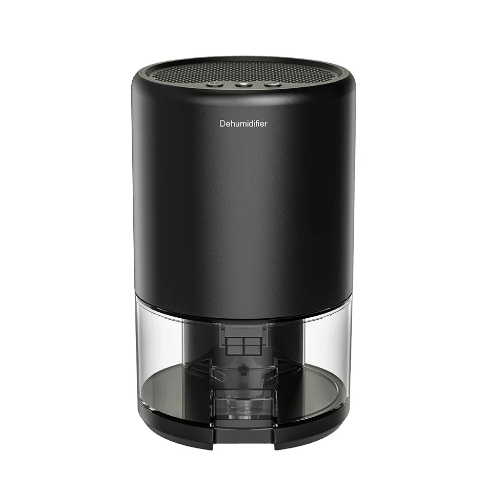 (Negro) Deshumidificador doméstico, modelo actualizado de 35 oz con apagado automático.