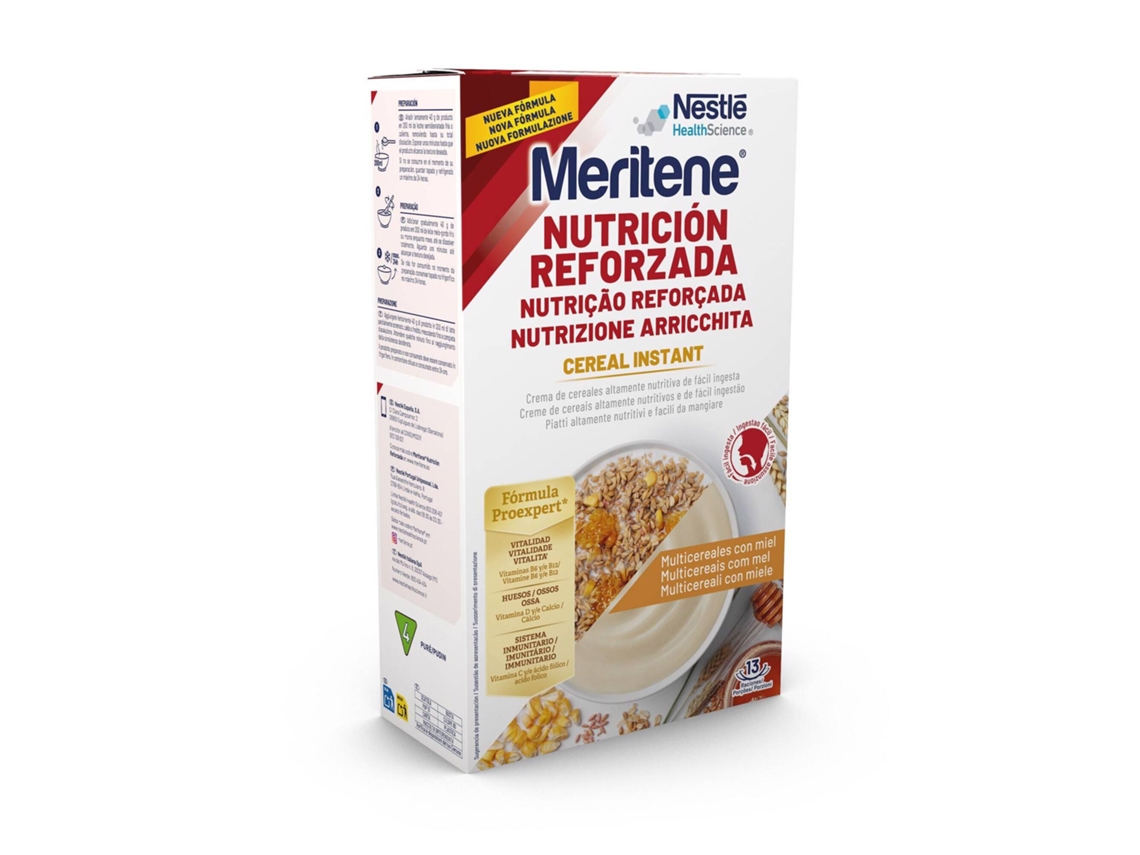Cereal instantáneo Meritene de nutrición mejorada