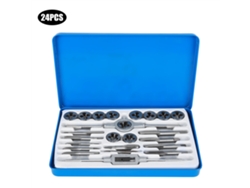 Juego De 24 Piezas Para Roscar Y Terrajas, Herramienta Manual Industrial, Acero Al Carbono.