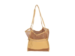 Bolso De Playa De Malla Para Mujer, Tejido Oxford Ligero, Bolso De Hombro Plegable Para Vacaciones, Piscina, Color Caqui.