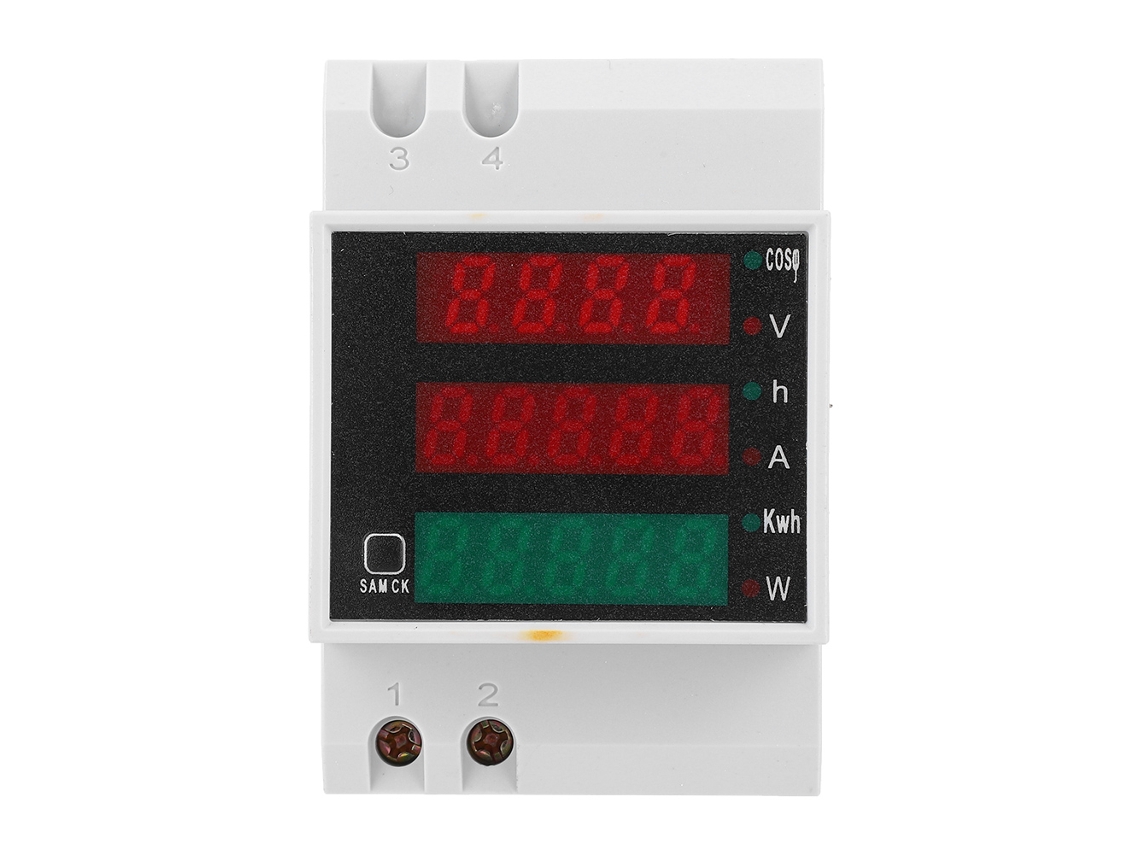 Medidor Eléctrico Digital Multifuncional D52-2047 Voltaje Corriente Factor De Potencia Ac200~450v