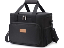 GIGIKILL Bolsa De Almoço Lifewit 15l Com Isolamento Térmico Bolsa Térmica Para Refeições/trabalho/escola/praia/piquenique (preto)