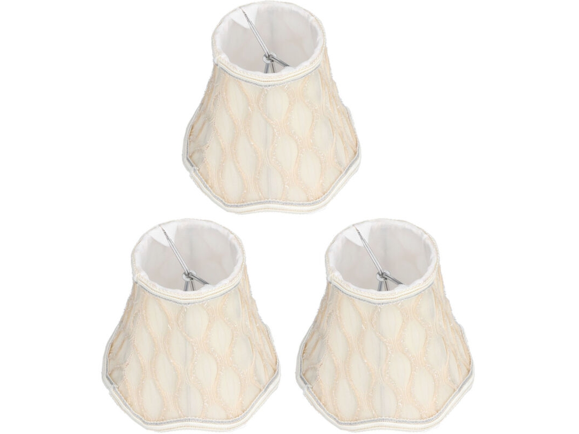 Juego De 3 Pantallas De Lámpara Modernas De Tela Con Portalámparas E1.