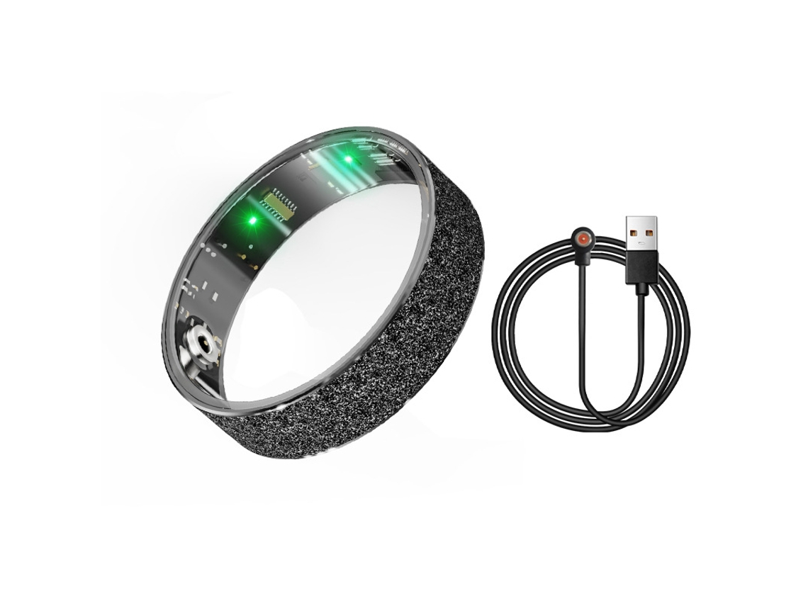 Anillo Inteligente V3 Con Control De Acceso Nfc, Frecuencia Cardíaca, Presión Arterial, Oxígeno Y Sueño, Resistente Al Agua (Negro, 10#) EIFSON