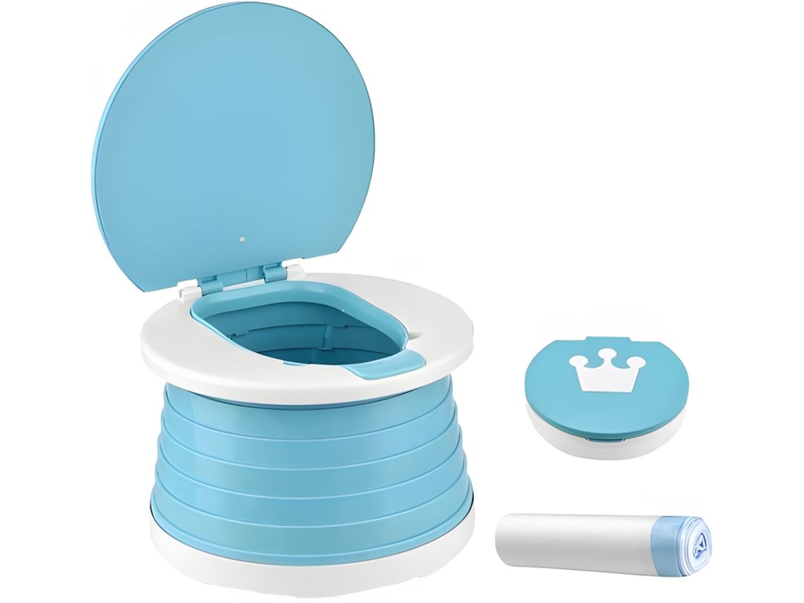 Inodoro Plegable Portátil Para Niños V700 Azul Szsmart