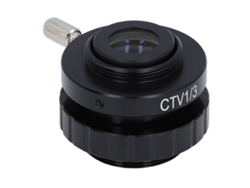 Adaptador De Lente Ctv Para Microscopio Trinocular Con Interfaz C, Compatible Con Cámara Ccd, Metal Y Vidrio Óptico.