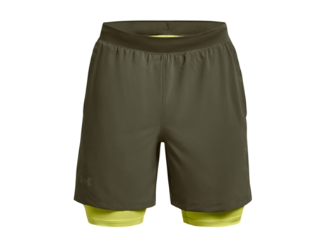 Pantalones Cortos de Hombre para Running UNDER ARMOUR Launch Verde (S)