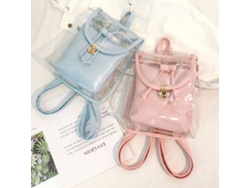 Mochila Ligera De Gelatina Transparente Con Gran Capacidad Y Resistente Al Agua, Ideal Para Citas Y Compras.