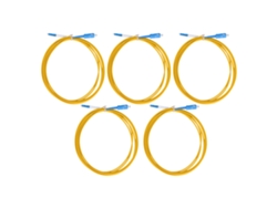 5 cables de fibra óptica UPC SC a LC, baja inserción permitida, alta velocidad, transmisión estable.
