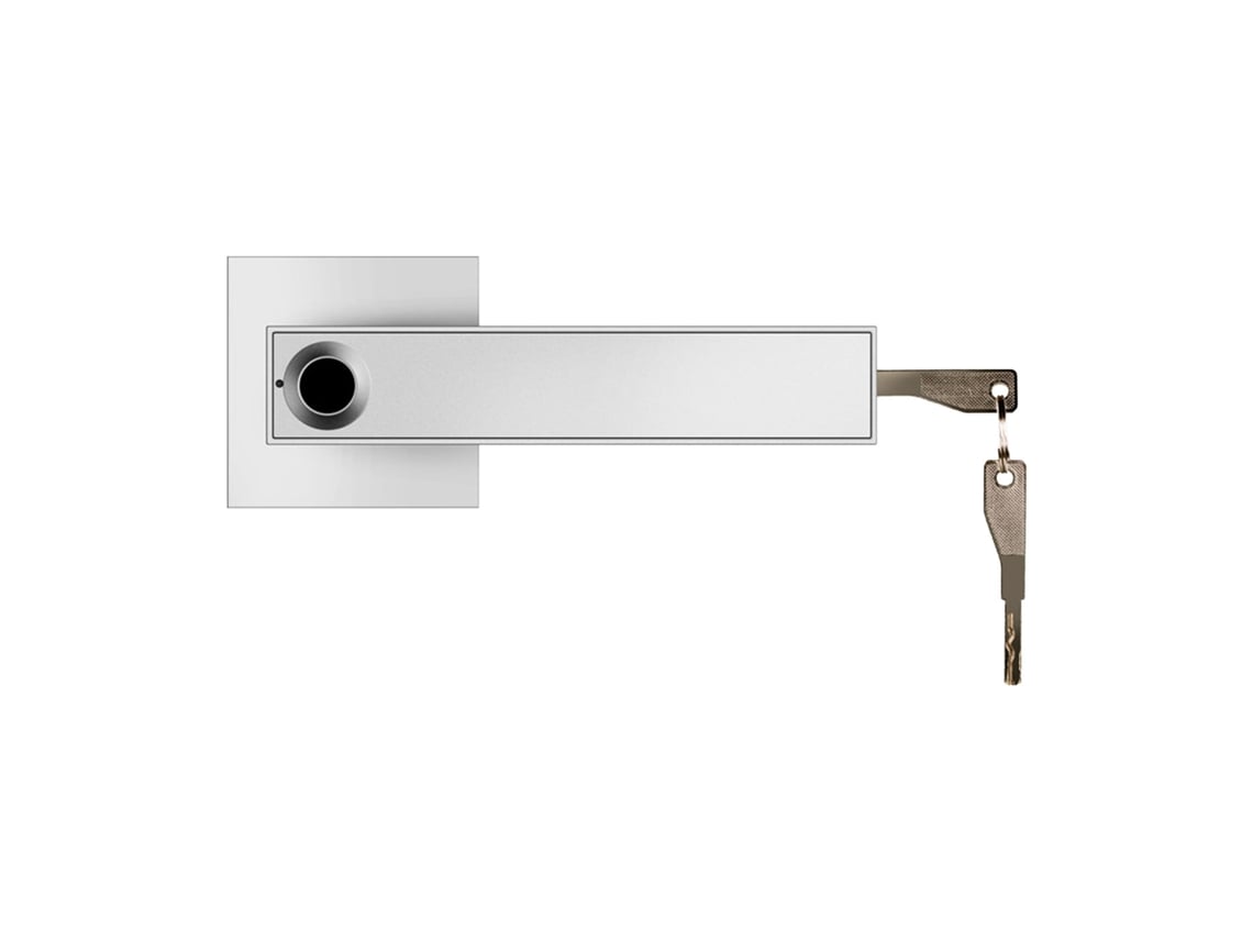 Cerradura Inteligente Con Huella Dactilar Y Palanca, Con 30 Grupos De Teclas, Para Puertas Residenciales Y Comerciales.