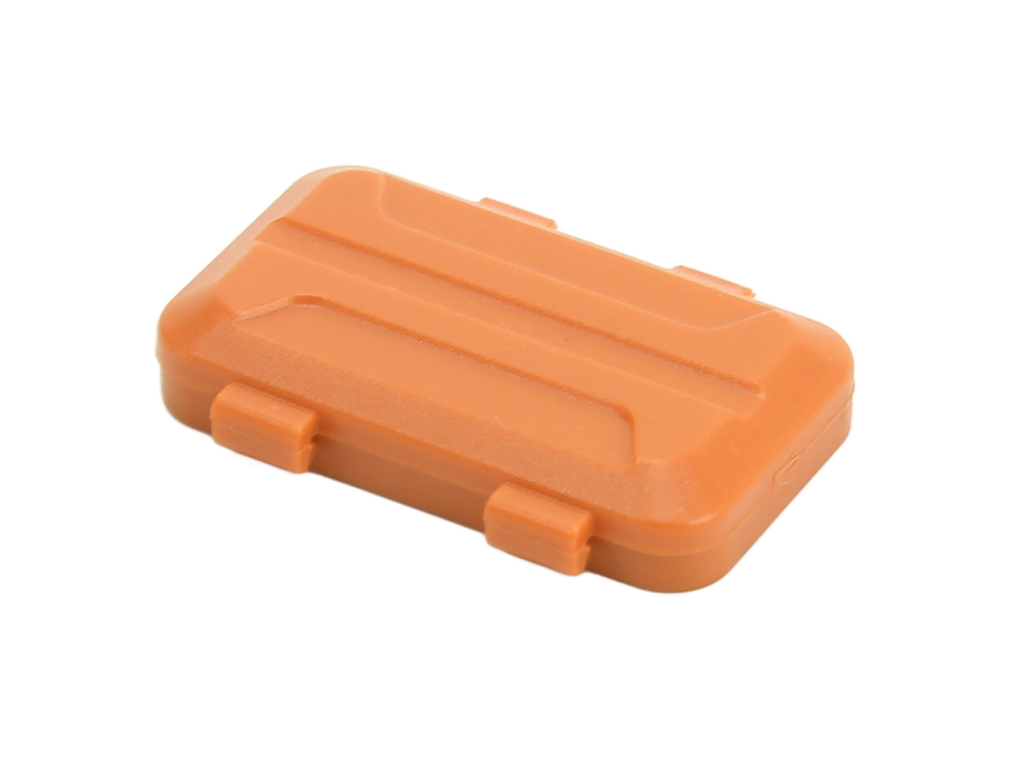 Caja De Herramientas Lateral Profesional Para Coche Rc Axial Scx24 1/18 1/24, Alta Simulación, Color Naranja.