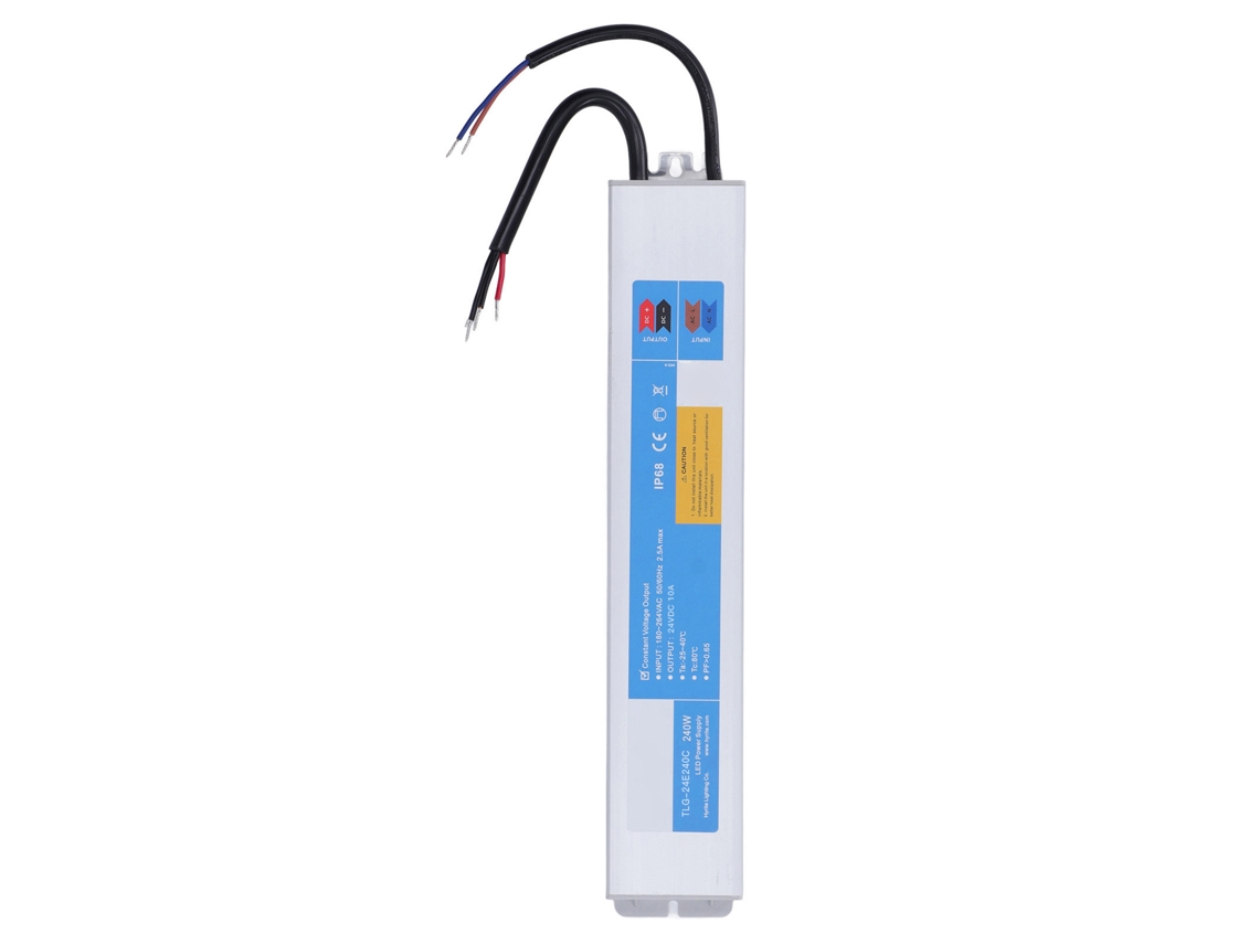 Fuente De Alimentación Led 240w Driver Impermeable Conversor Ac A Dc 24v 10a Para Tira De Luz