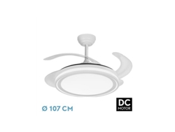 Ventilador de techo DC Bandido, regulable con control remoto, blanco Fabrilamp (59 W, 3 CC, 5900 lm)
