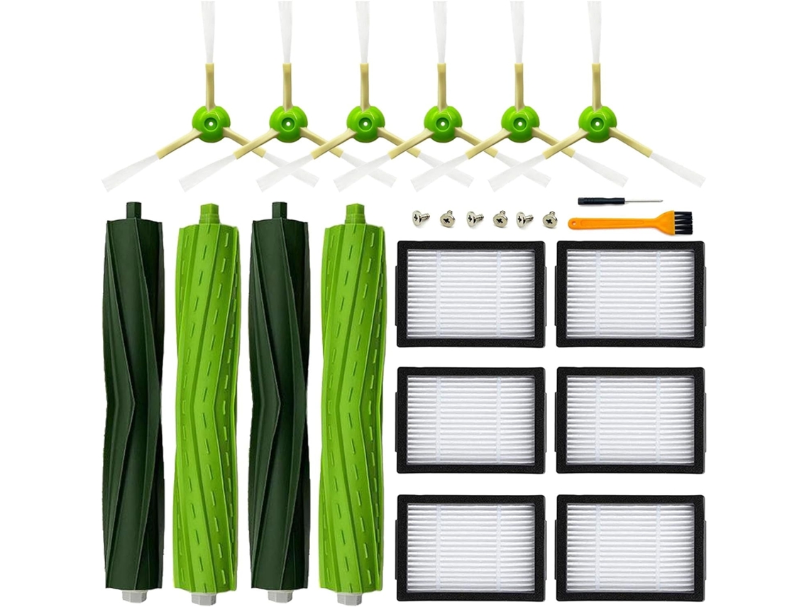 Kit de Peças de Reposição para Irobot Roomba I4 I7 I7 I3 I5 I8 E5 E6 Escovas de Borracha Multissuperfície GERTIZ