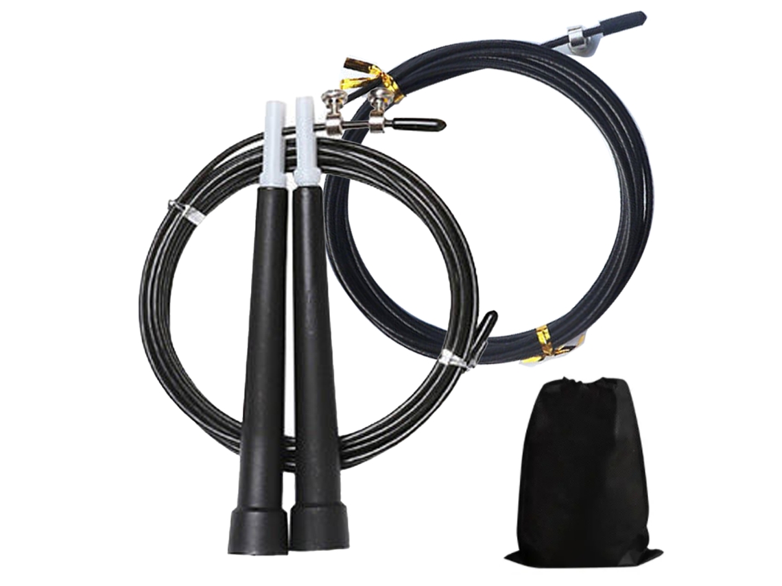 HYMNORA Cuerda para Saltar - Cuerda de Velocidad Ajustable para Boxeo, Entrenamientos de Viaje, MMA, Ejercicio y Fitness