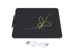 Ats-tableta Lcd De 20 Pulgadas Para Escribir Y Dibujar Recargable Con Lápiz Para Educación Temprana En El Hogar Negro