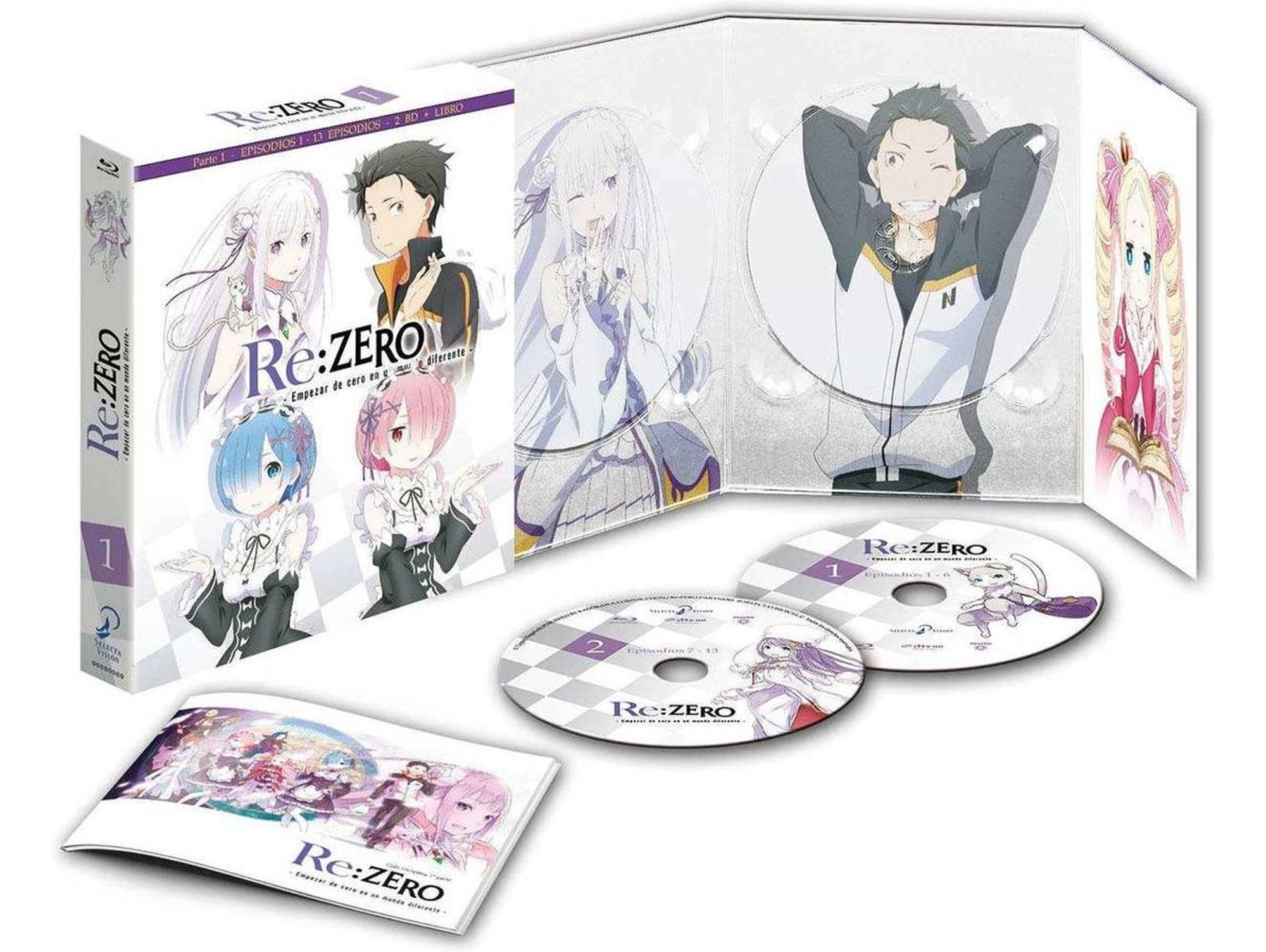 Blu-Ray Re: Zero Kara Hajimeru Isekai Seikatsu / Re:Zero Episodios 1 A 13 (Parte 1) (Edición en Español)