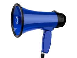 2026-megáfono Portátil 25w Con Grabación, Sirena Y Abridor De Botellas Para Eventos Deportivos Y Rescate Azul