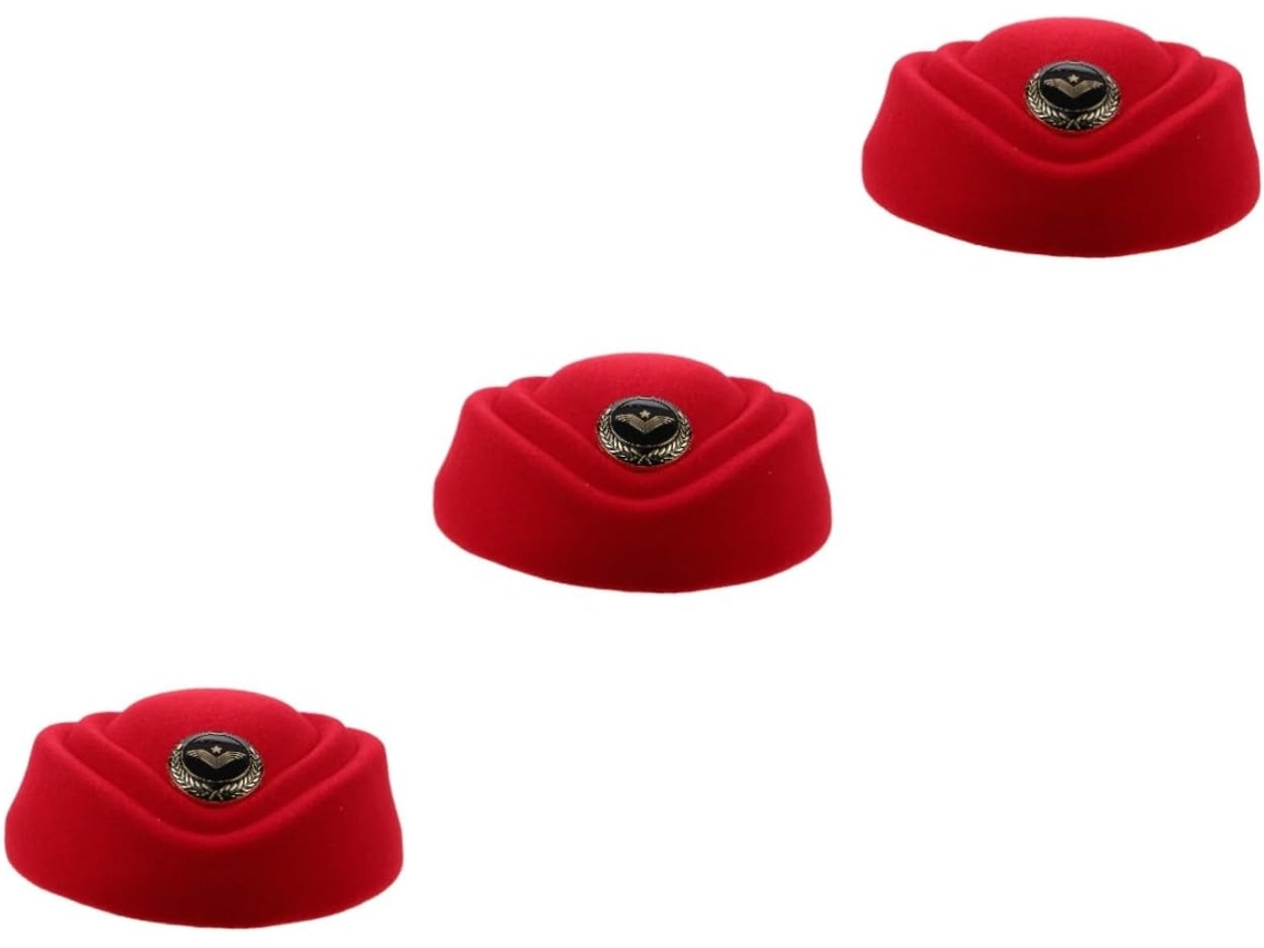 Gorro De Azafata Con Clip Para Mujer, Sombrero De Sol Reversible Para Viajes.