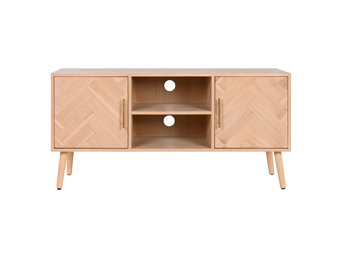 Mueble Tv Paulownia Mdf Natural 120x40x60cm