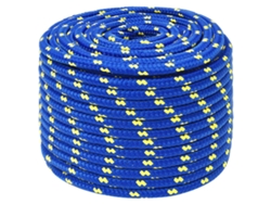 Cuerda De Barco Polipropileno Azul 12 Mm 25 M