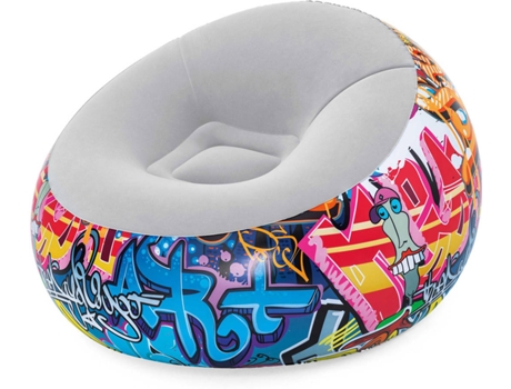 Sillón Hinchable BESTWAY Graffiti 112x112x66 cm