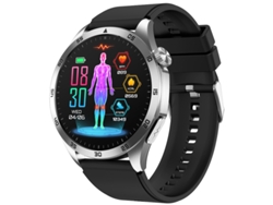 Reloj inteligente con control de azúcar en sangre, microcontrol de salud, detección de ácido úrico, llamadas Bluetooth y función SOS (negro) CHRONUS