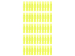 2026velora-kit De 50 Conectores De Nylon Aislados Para Cable Crimp Macho Hembra Terminales Frfny Mrfny Amarillo 0.5075