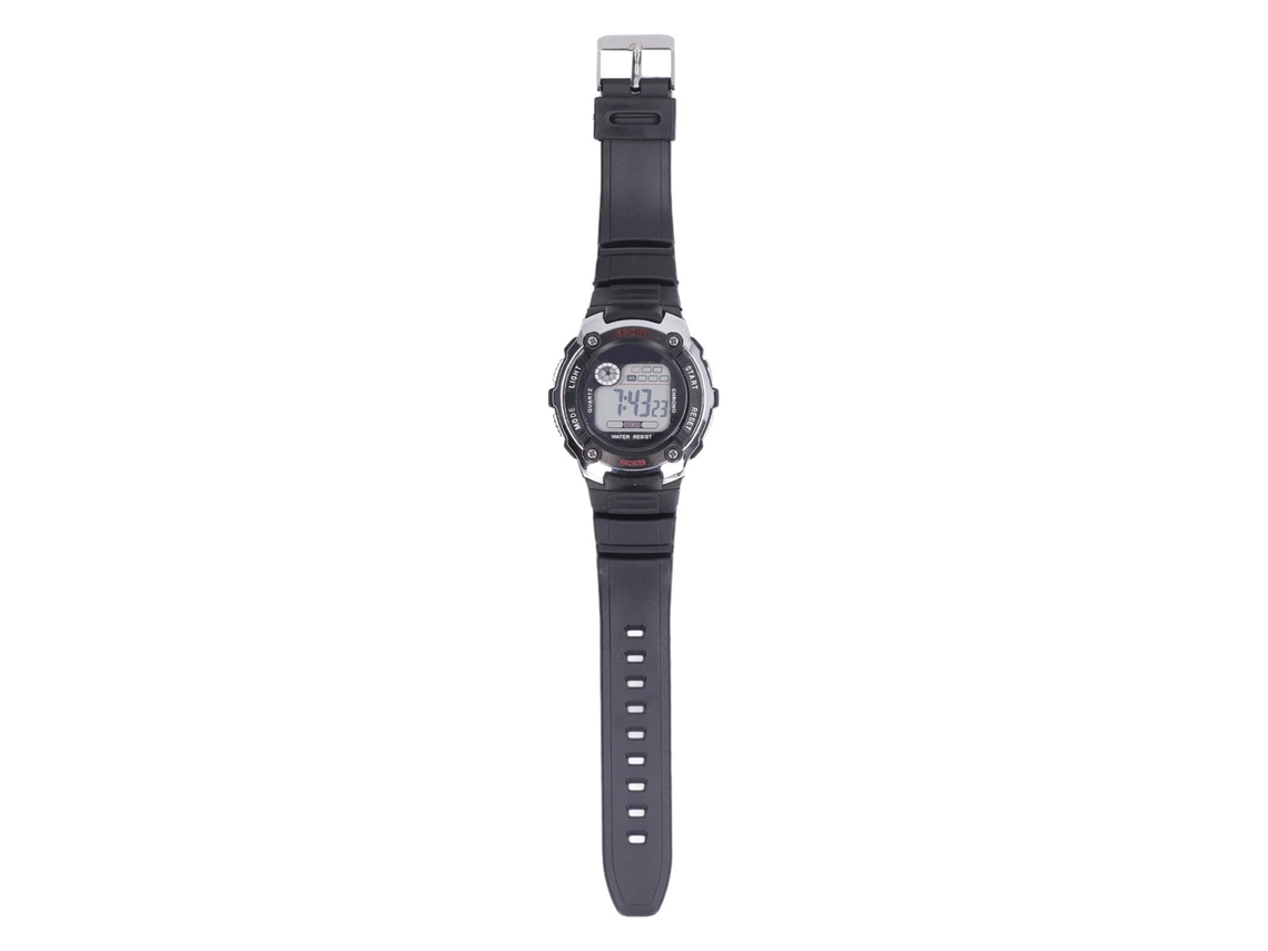 Reloj Deportivo Electrónico Para Niños Digital Luminoso Impermeable Correa De Caucho Pantalla Grande Plata