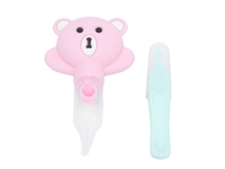 Aspirador Nasal Para Bebê Silicone Sução Mucus Limpador Nariz Recém-nascido Portátil