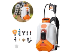 Pulverizador de mochila eléctrico de 16L con batería extraíble, presión ajustable y 8 boquillas Tekmaquinas