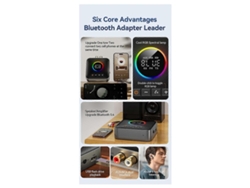Transmisor y receptor FM 3 en 1 Rosewell con Bluetooth 5.4