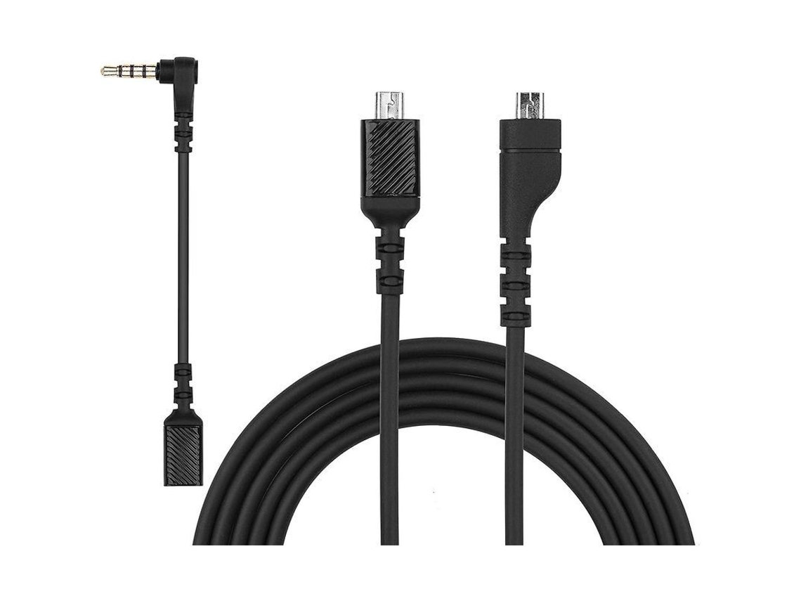 Cable De Audio De Repuesto 2 En 1 Compatible Con Steelseries Arctis 3, 5, 7 Y Pro.