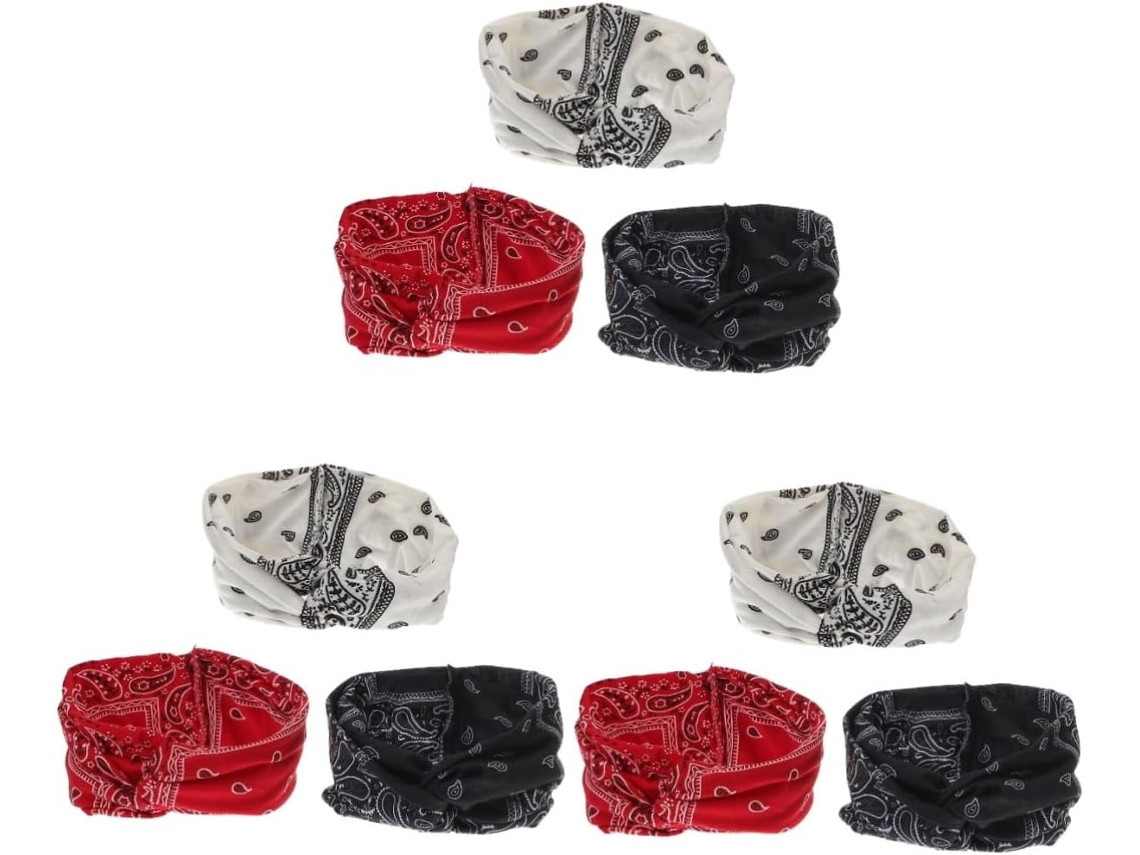 Diademas Bohemias De 9 Piezas Para Mujer, Estampado Floral, Accesorios De Moda Anchos Y Retorcidos Para Yoga, Deportes Y