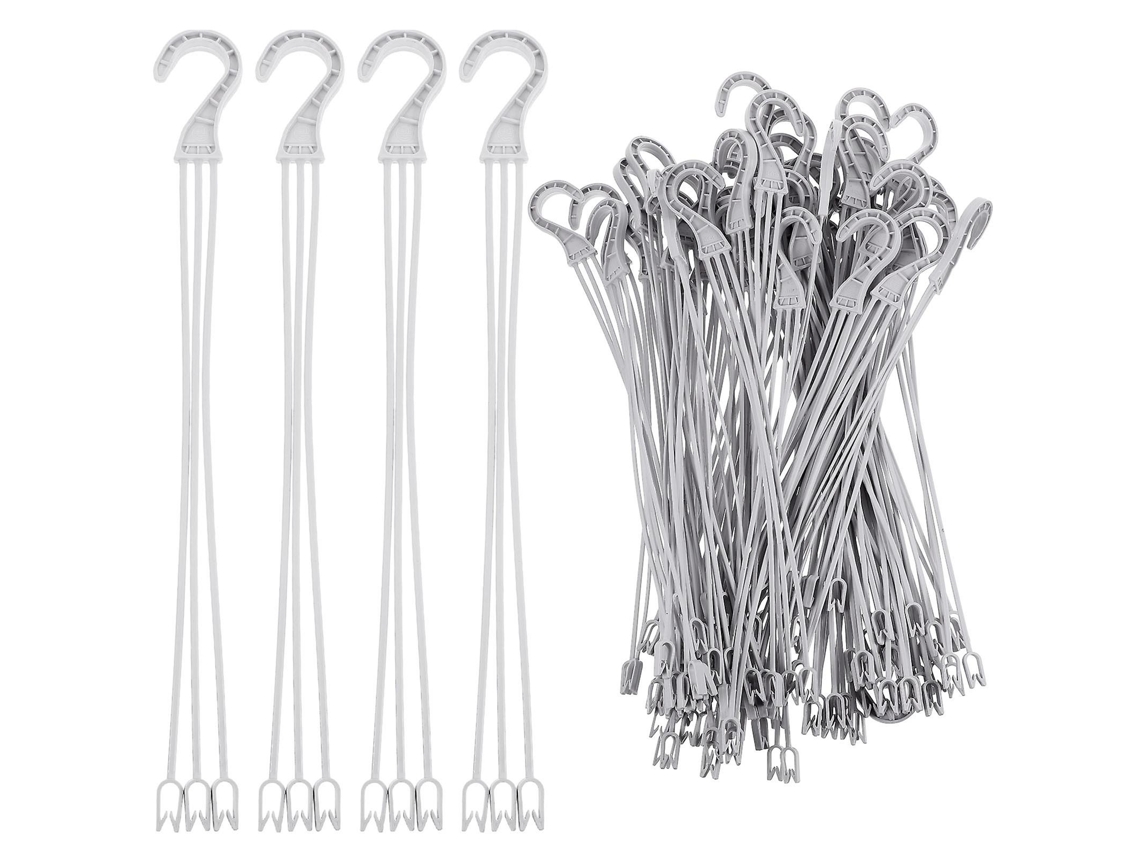 50 Piezas De Ganchos Duraderos Para Macetas Prácticos, Ganchos Colgantes Para Jardín Y Macetas 40x4,5cm Blanco