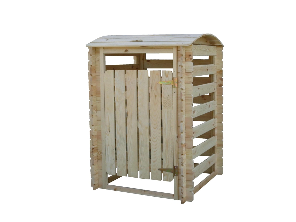 Caja de arena de madera para 1 papelera, madera maciza TIMBELA M606