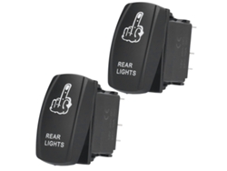 2 Interruptores Basculantes Impermeables De 5 Pines, 12v-24v, Para Automóviles, Barcos Y Camiones - Encendido/apagado