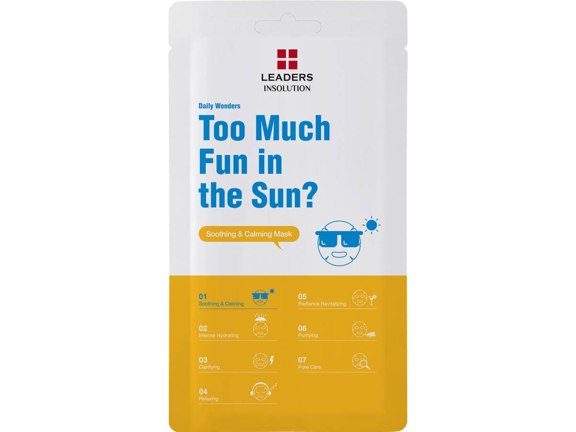 Mascarilla Facial LEADERS Too Much Fun in the Sun Soothing & Calming (25 ml)