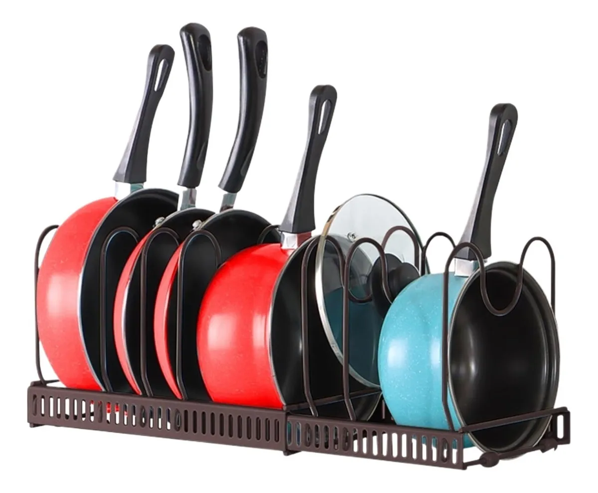 Organizador expandible de 7 niveles para ollas y sartenes de Vayotoy