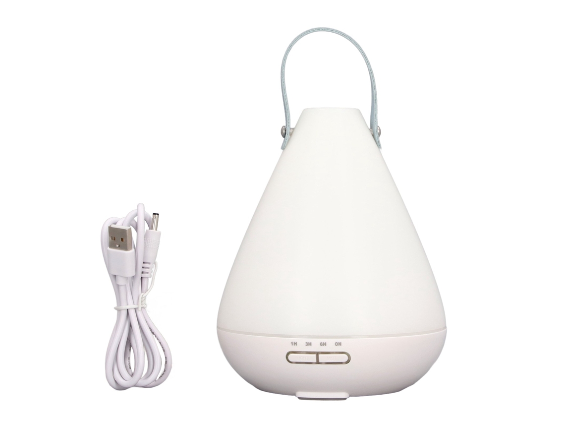 Humidificador de aromaterapia de 180 ml con control remoto y luz nocturna USB