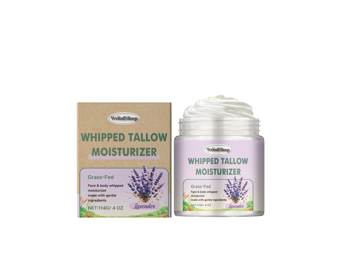 Crema hidratante corporal de sebo de vaca con lavanda