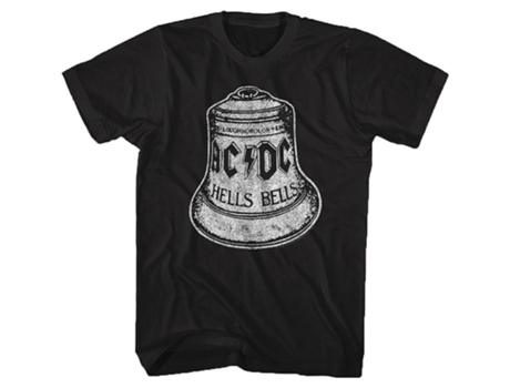 Camiseta ROCKINSTONE con logo de ACDC Hells Bells (Algodón - XXL)