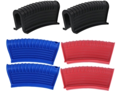 Juego De 3 Pares De Guantes De Silicona Gruesos Para Horno, Resistentes Al Calor, Protectores Para