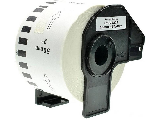 Cinta para impresora GOEIK Brother DK22223 Blanco