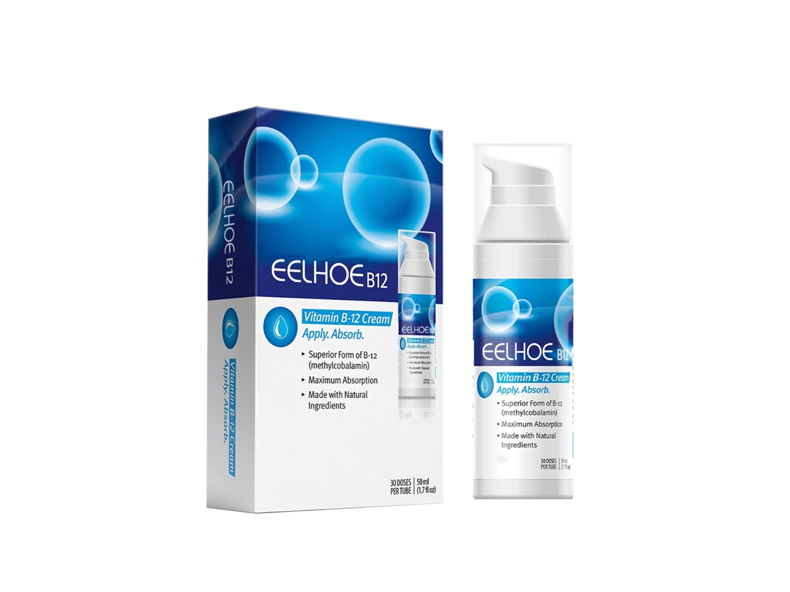La crema de vitamina B12 Eelhoe alivia la psoriasis.