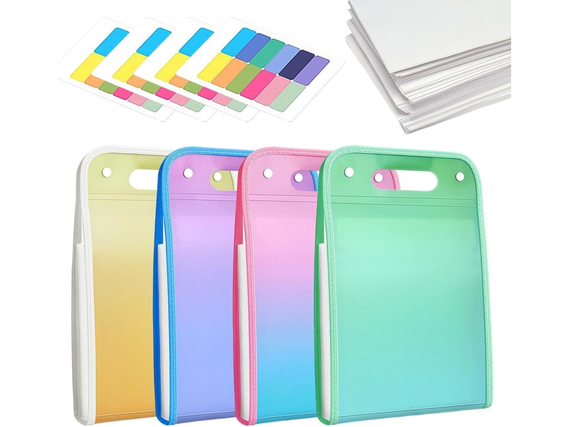 Carpeta organizadora Copsful para archivos, organizador de 4 piezas, 13 bolsillos impermeables para papel A4