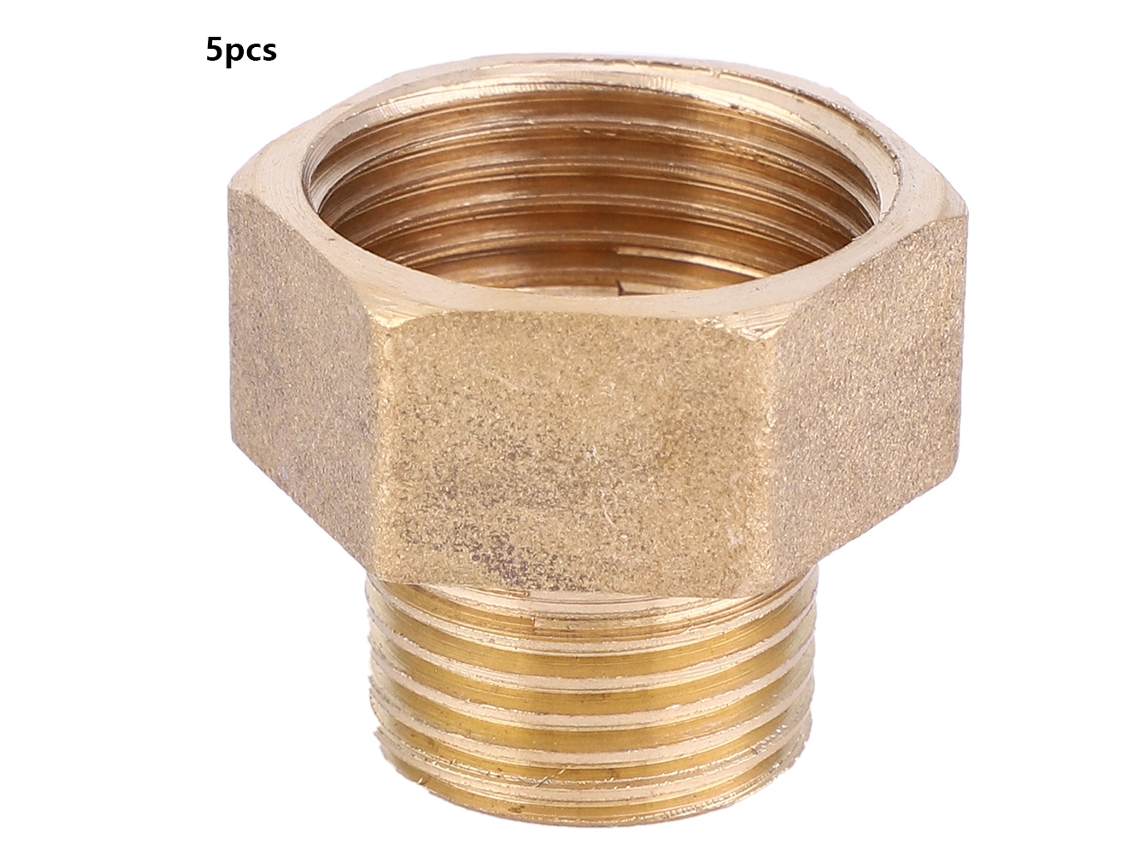 5 Peças Acessórios De Tubulação De Latão Conector Rápido Fêmea Para Macho Bspp (1/2'' Para 3/4'')